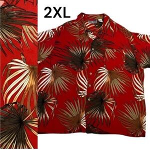 T.N.L. MODE Men's Shirt Size 2XL Hawaiian Tropical Vacation Button Down